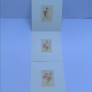 Set of Three Vintage Pinocchio Fine Art Drawings